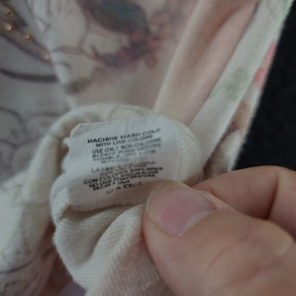 One World Womens Blouse Multi-Color Size Large Polyester Blend Long Sleeve - Picture 8 of 12